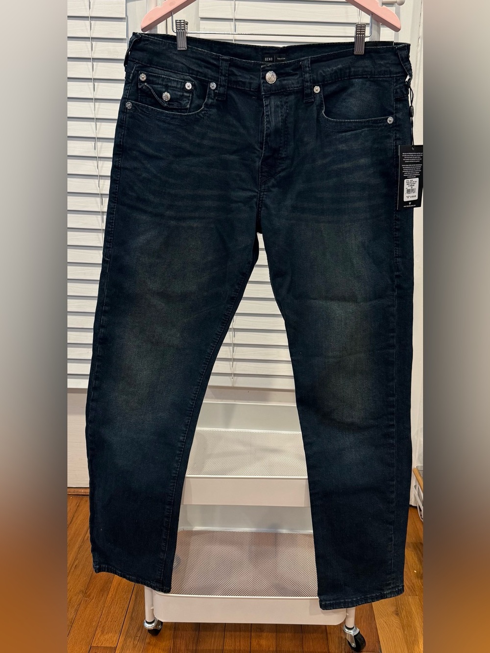 True Religion Men's Dark Blue Relaxed Slim Fit Jeans
